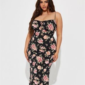 Floral midi dress